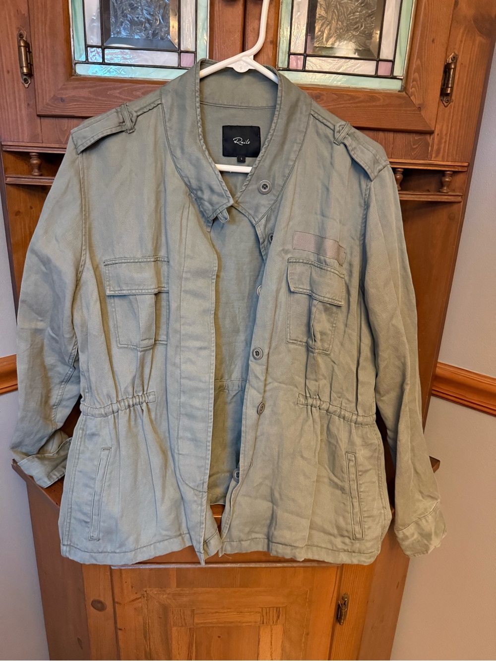 Rails Sahara military inspired Utility Jacket in the shade Sage Green L